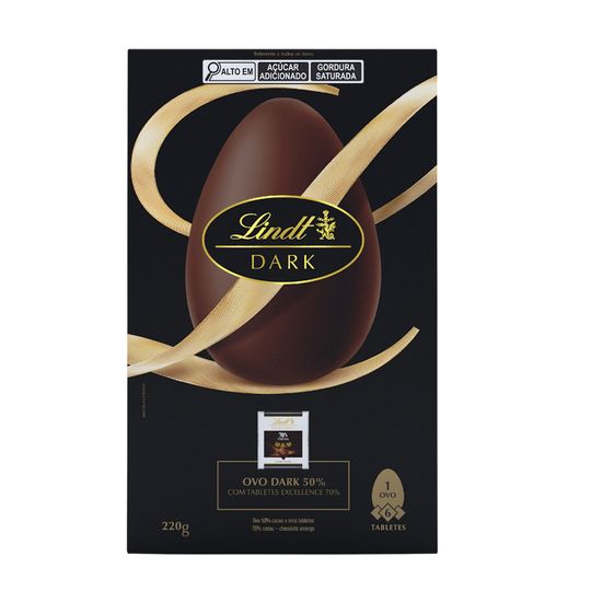 Ovo Lindt Chocolate Dark 220g